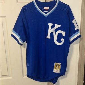 Mens Mitchell & Ness KC Baseball Jersey